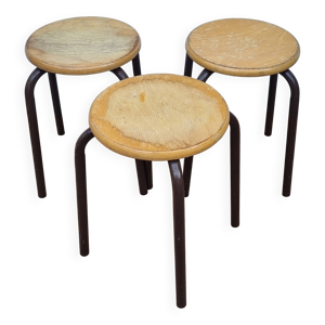 3 tabourets empilables