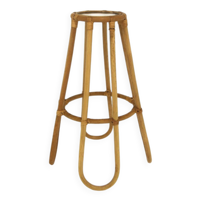 Piédestal scandinave en rotin, Suède, 1950