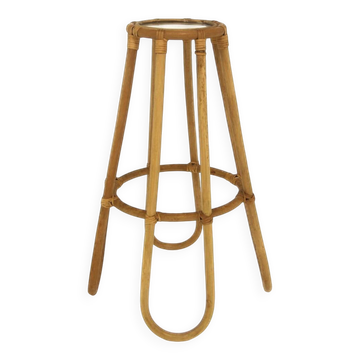 Scandinavian rattan pedestal, Sweden, 1950