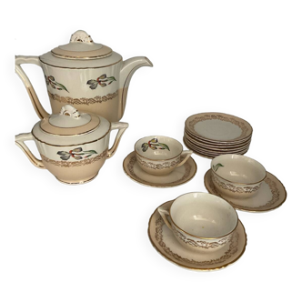 Service à  thé de 9 pièces porcelaine