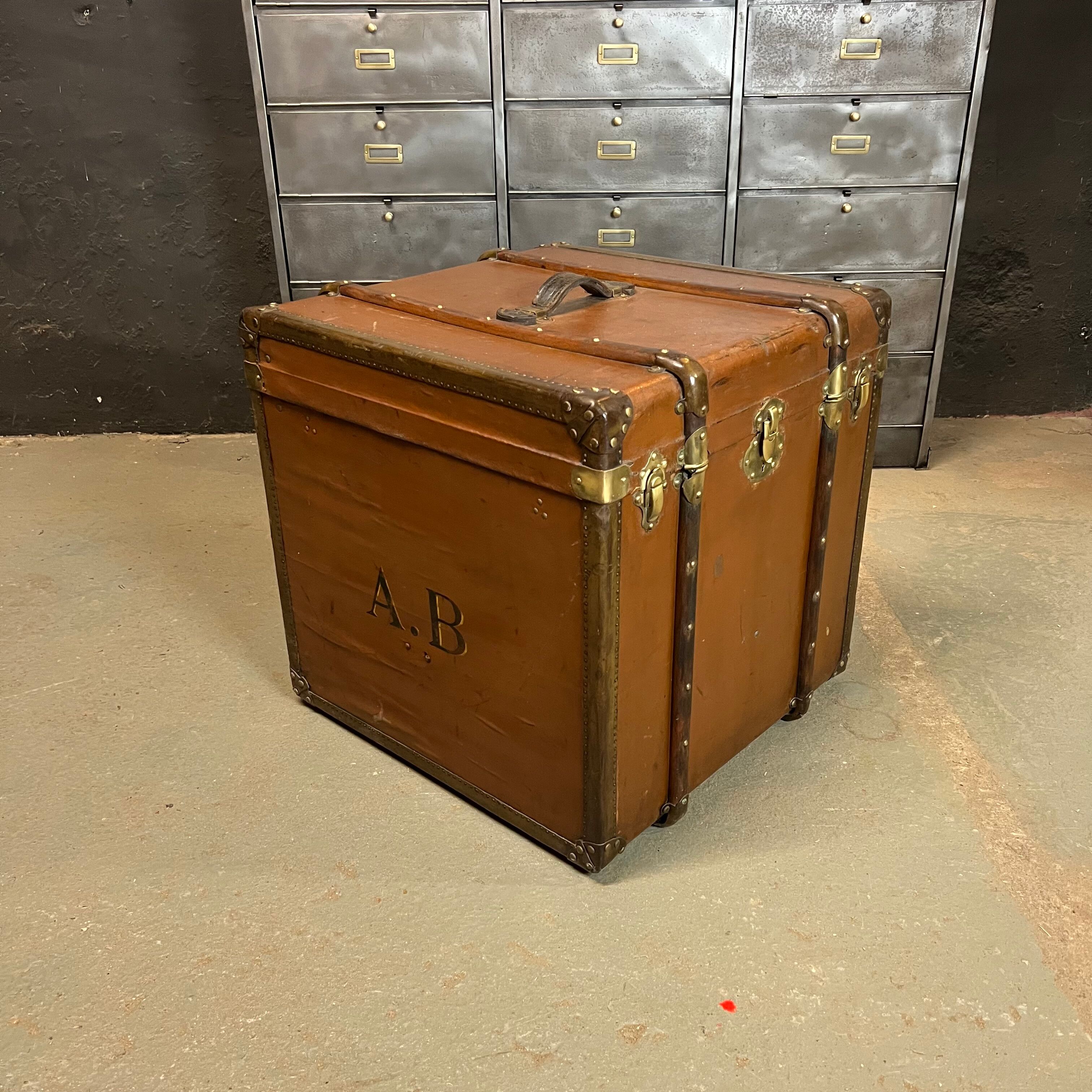 Old travel trunk