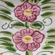 Plat italien décor floral