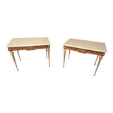 Paire de tables d'appoint Ou bouts de canapé style Napoléon III