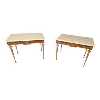 Pair of Napoleon III Style Side Tables or Sofa Ends