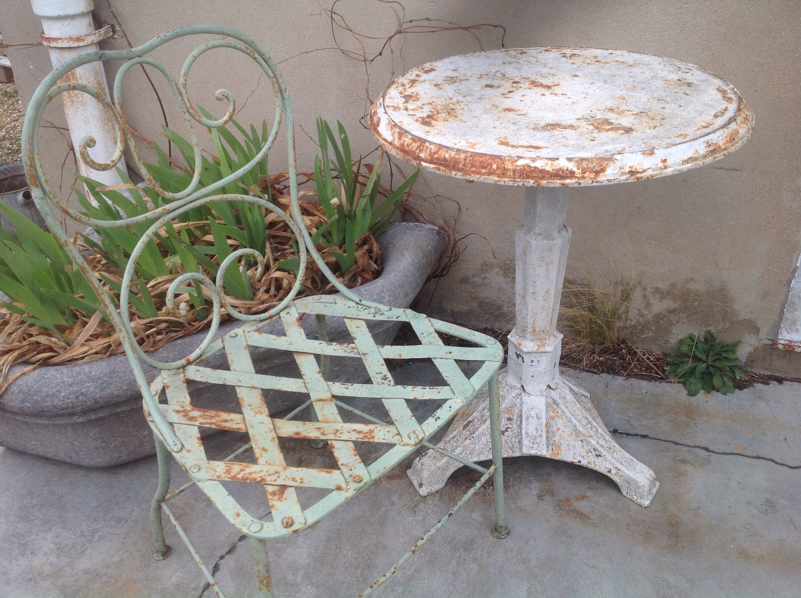 Cast iron bistro table
