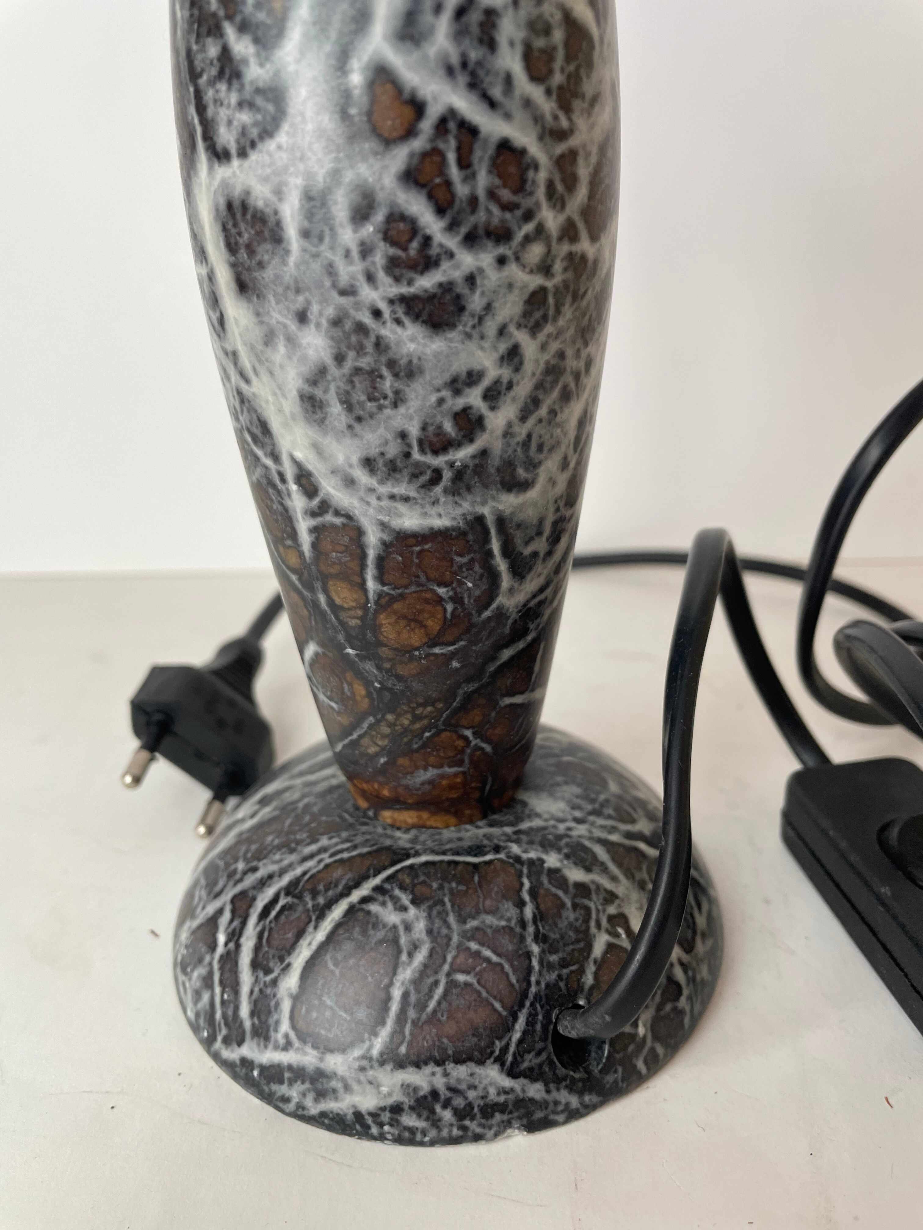Alabaster foot of the lamp