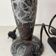 Alabaster foot of the lamp