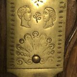 Breton wedding armoire in chestnut - Dated 1869