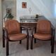 Pair of lounge armchairs from the high-end brand ATAL.