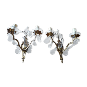 Lot de 2 appliques bronze
