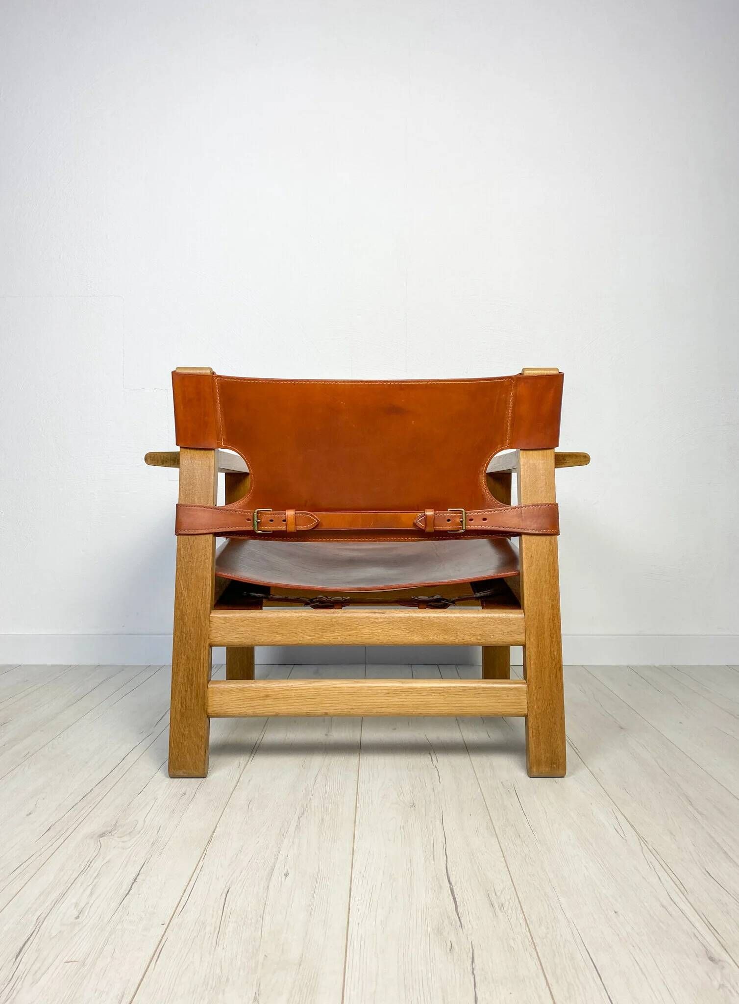 1950s Vintage Oak Spanish Chair by Børge Mogensen for Fredericia