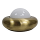 Wall lamp or ceiling lamp made of Valenti brass and frosted glass