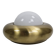 Wall lamp or ceiling lamp made of Valenti brass and frosted glass