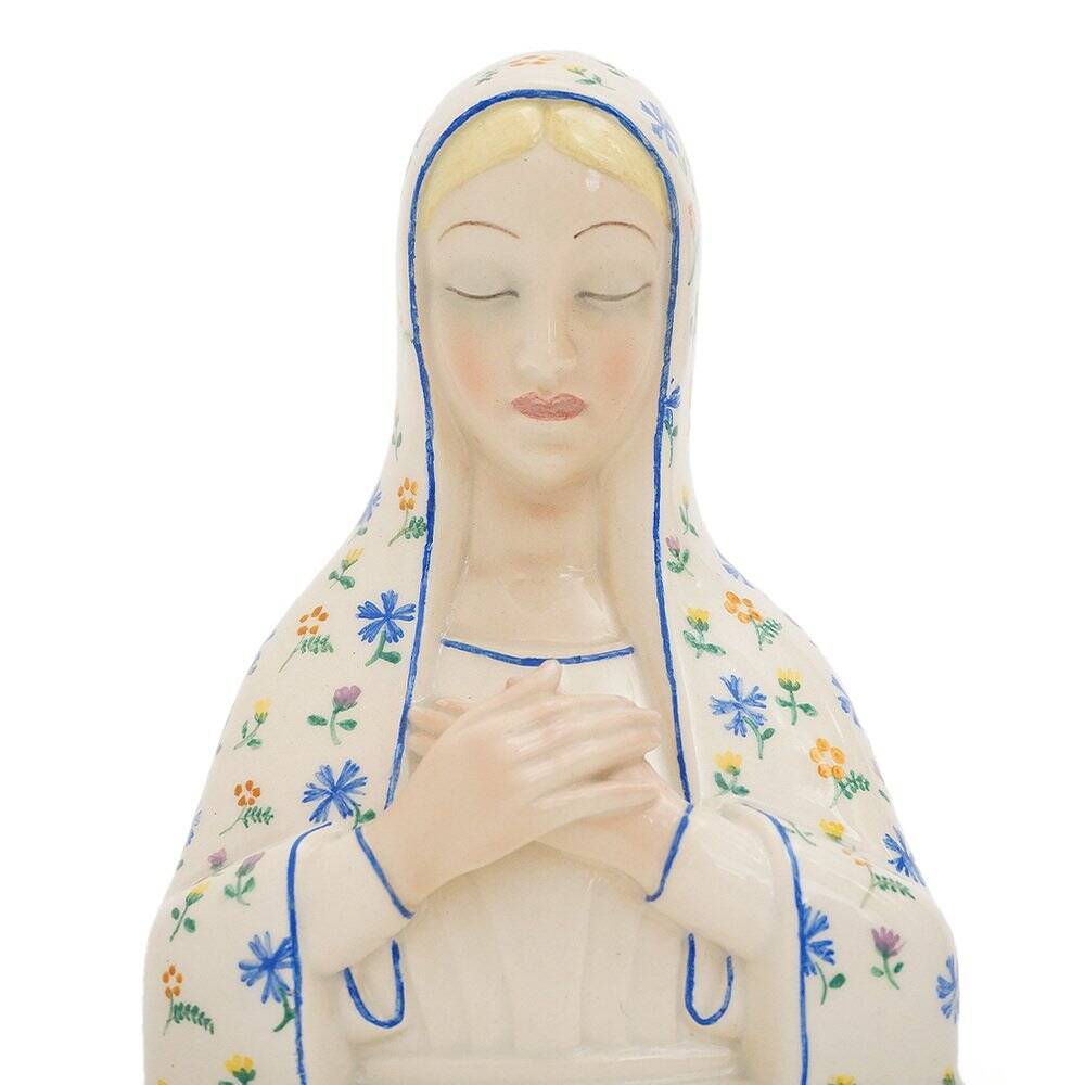 Ceramic sculpture of the Madonna by Pietro Spertini for Lenci, 1930s.