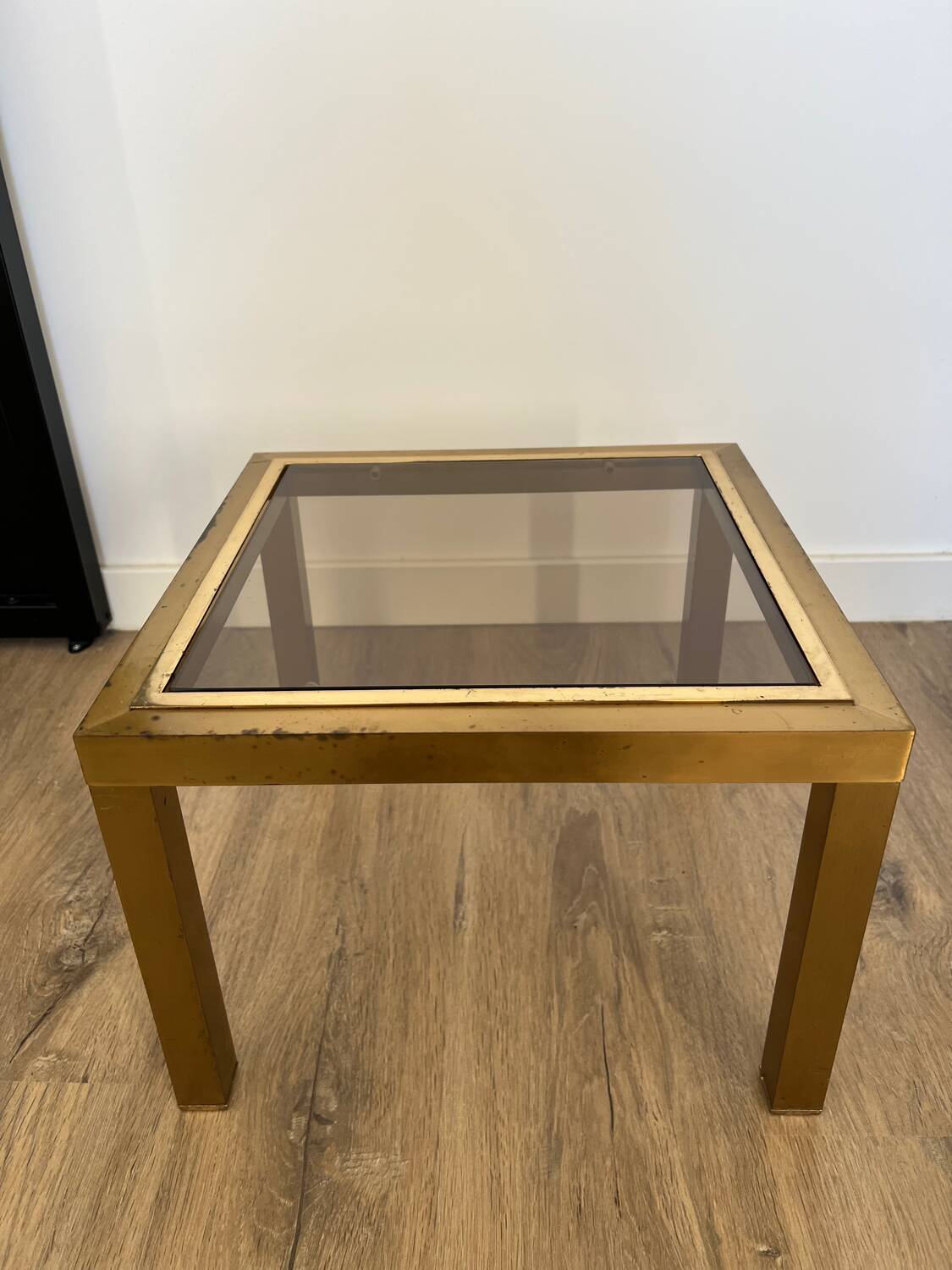 Smoked glass side table