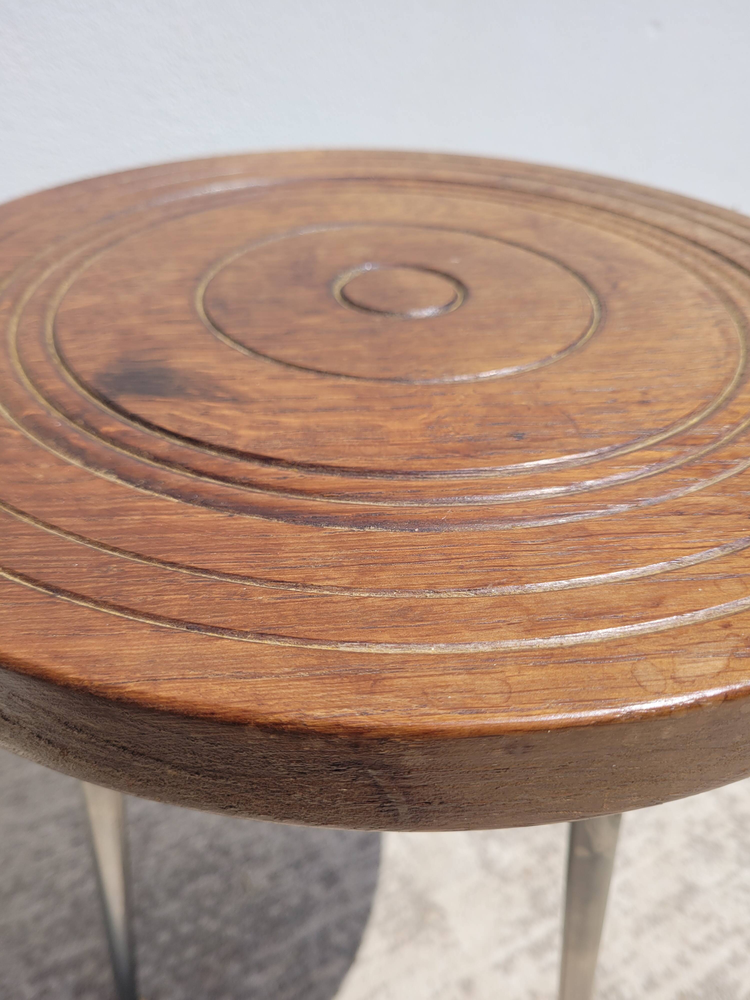 Small vintage pedestal table