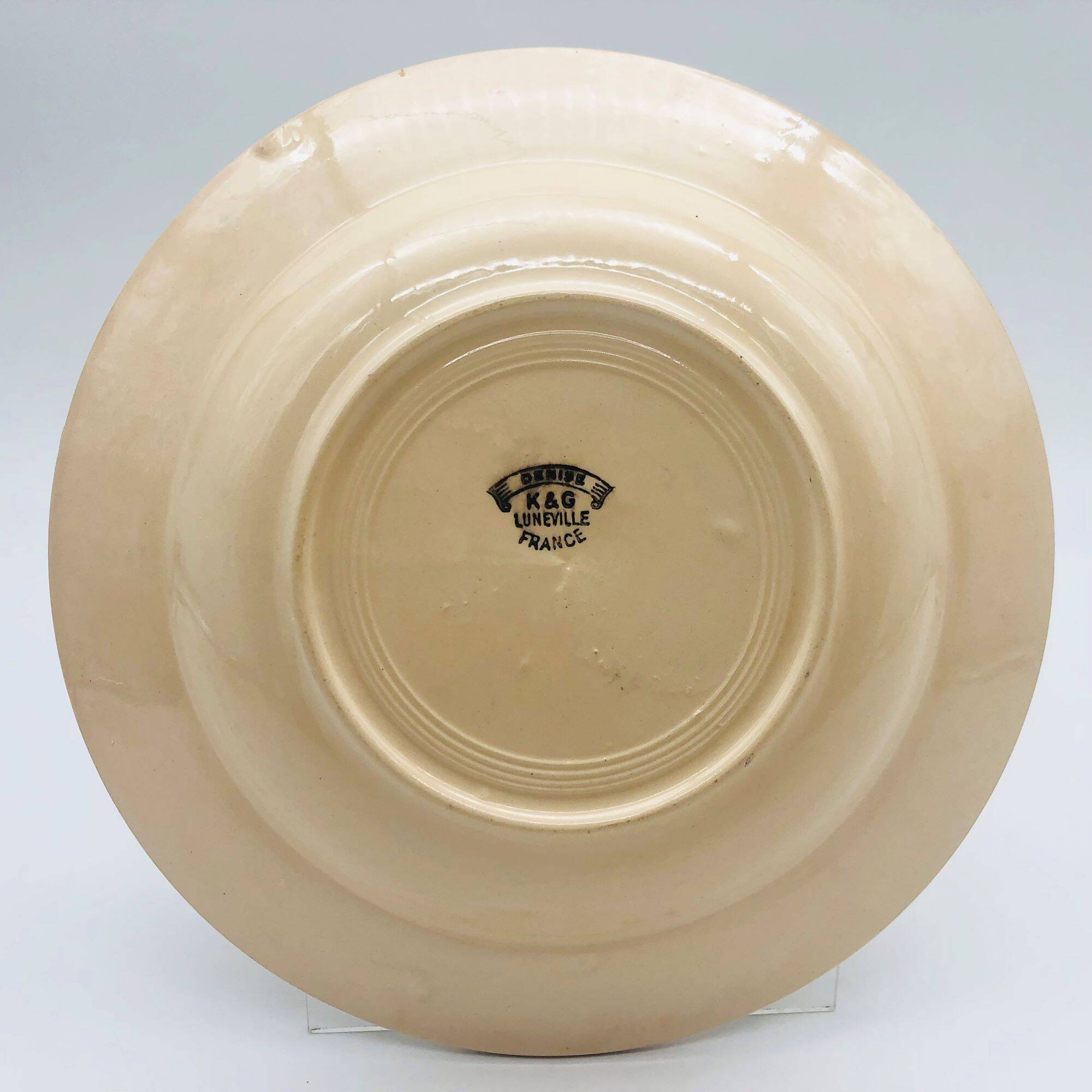 6 K&G Lunéville Deep Plates, “Denise” Model