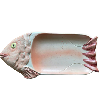 Plat poisson céramique