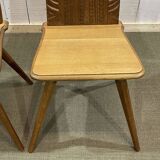 Pair of Alsatian oak chairs from the early 20th century