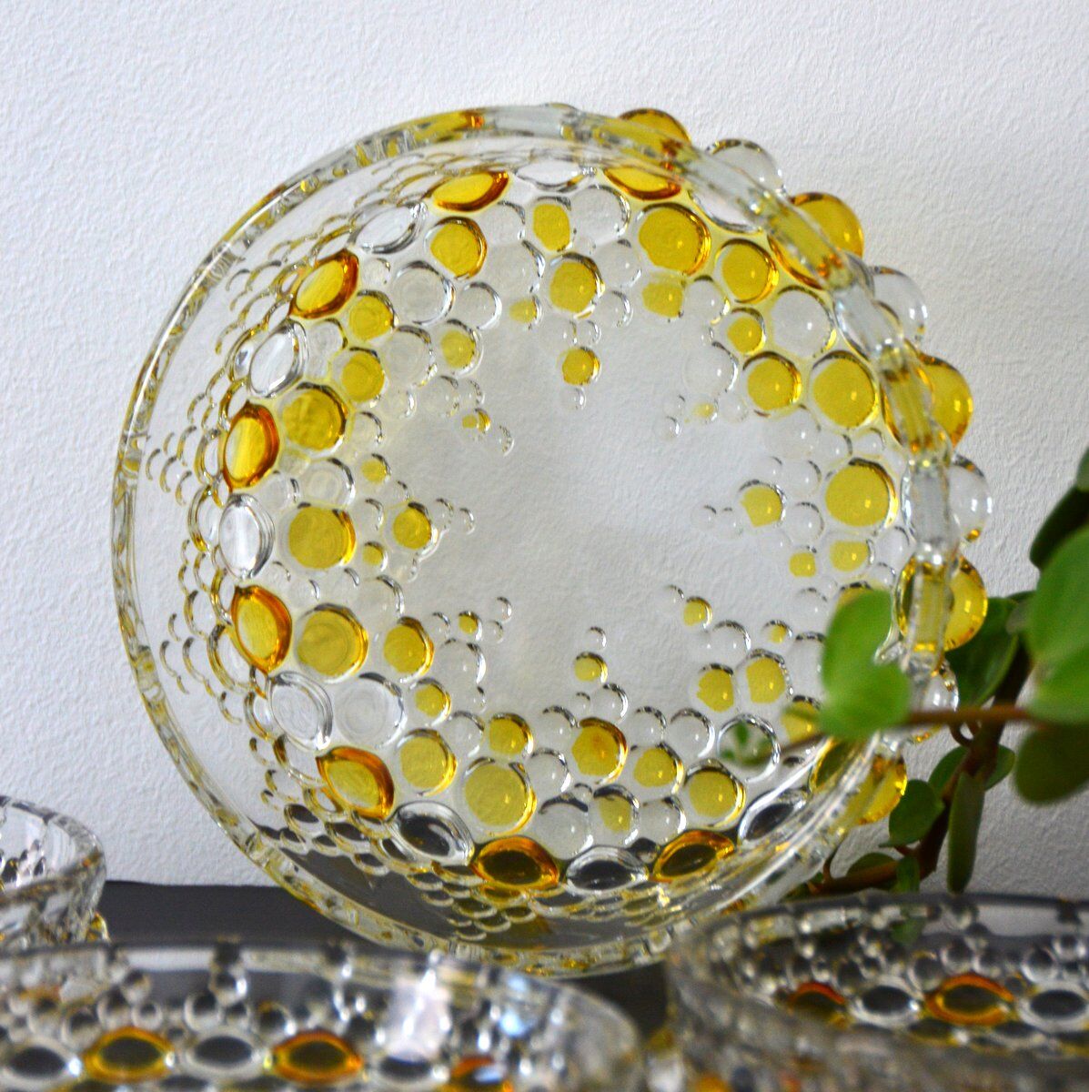 Dessert set from Walther Glass series "Boléro" 1960