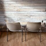Pair of stackable chairs by Giancarlo Piretti for Castelli