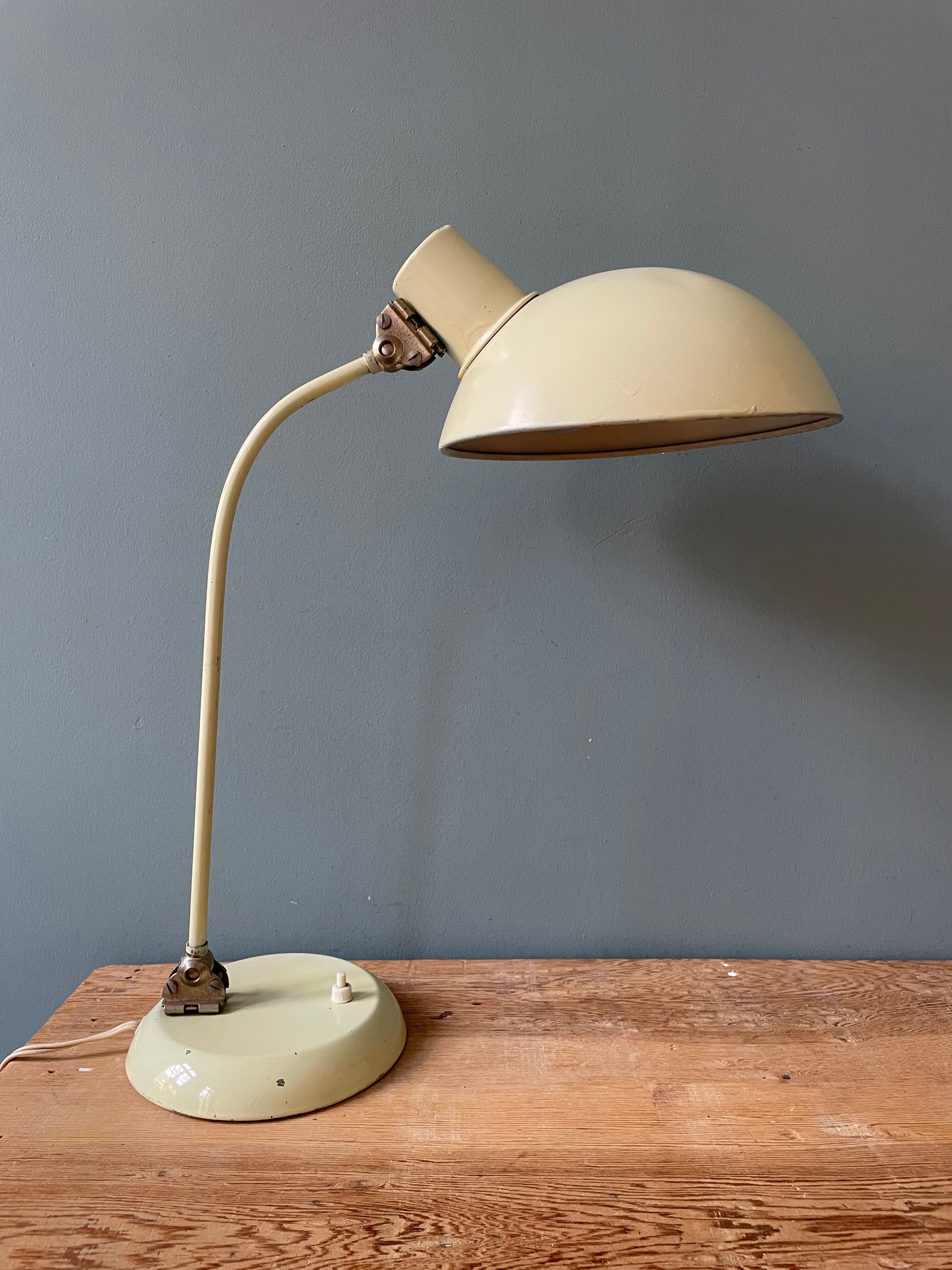 Lampe de bureau à rotules vintage, vers 1950