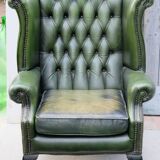 Fauteuil chesterfiel, années 80