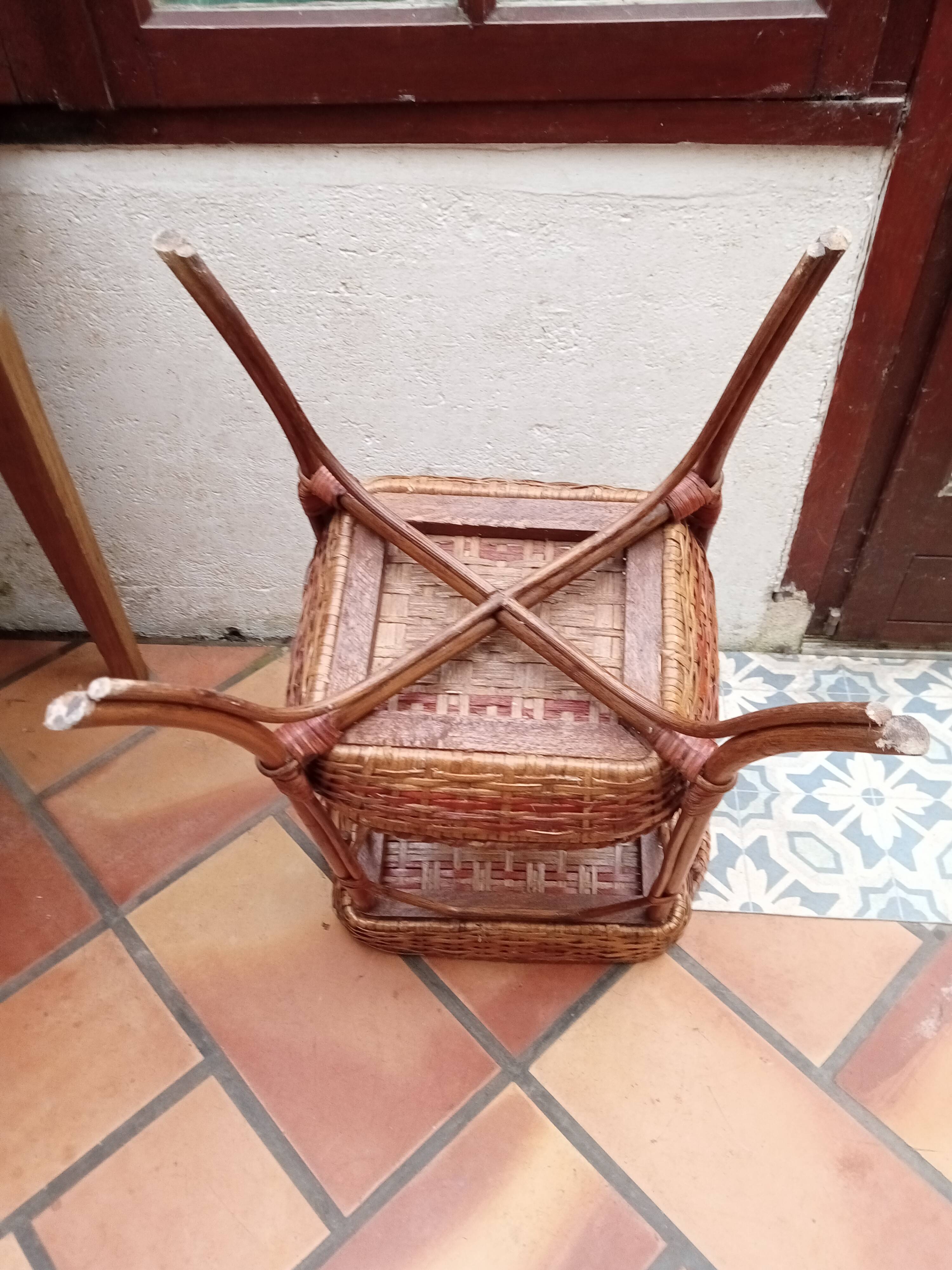 Small rattan table