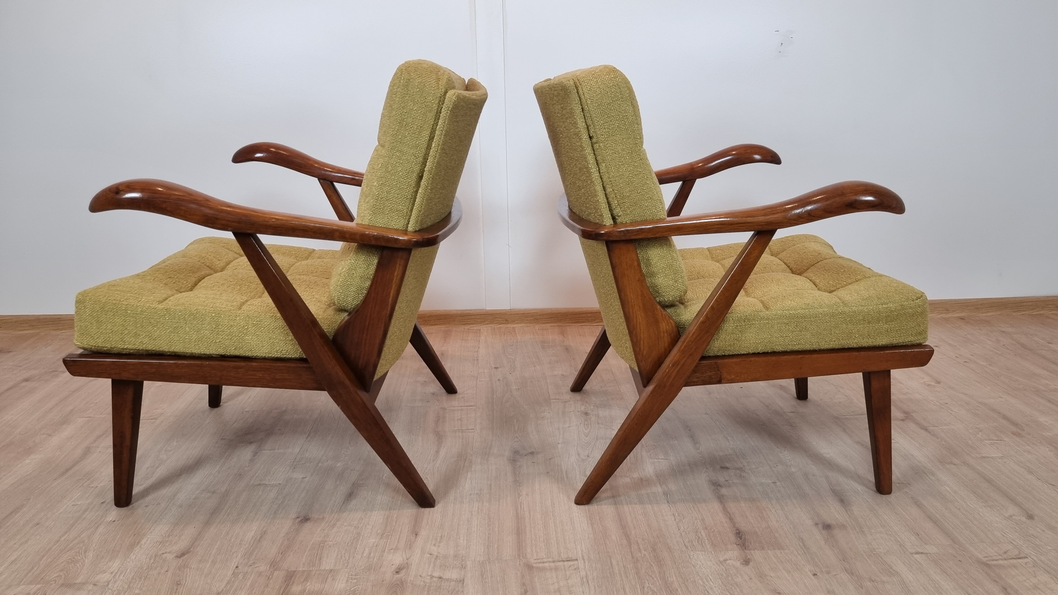 Pair of armchairs by Krasna Jizba
