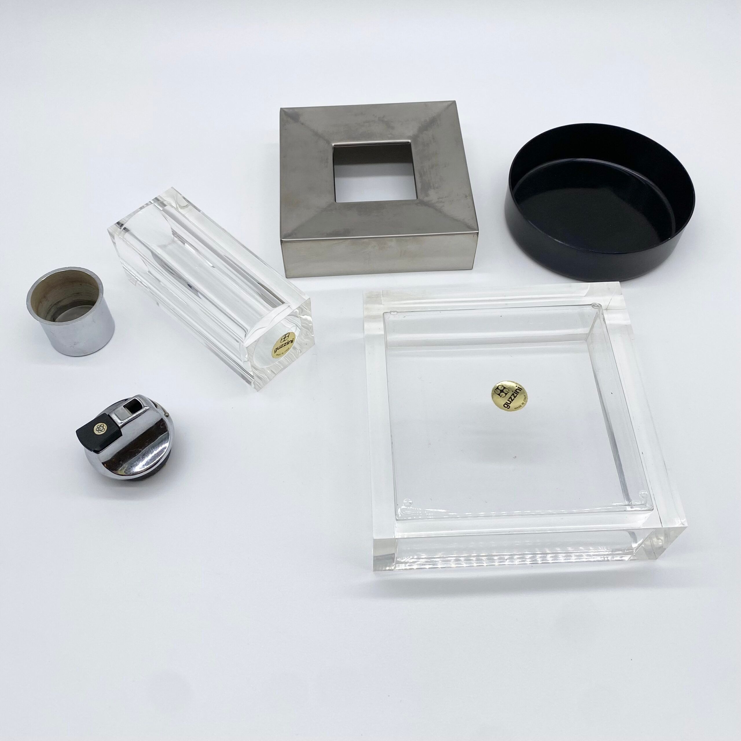 Smoking set "Fabio Manlio Ciocca" for Guzzini – Italy, 1970s