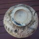 Vase vintage décor animaux préhistoire signé Armen