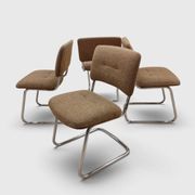 Set of 4 cantilever chairs – 1980s