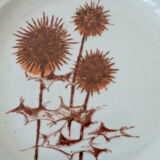 Six sandstone dessert plates