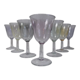7 glasses aperitif vintage harlequin