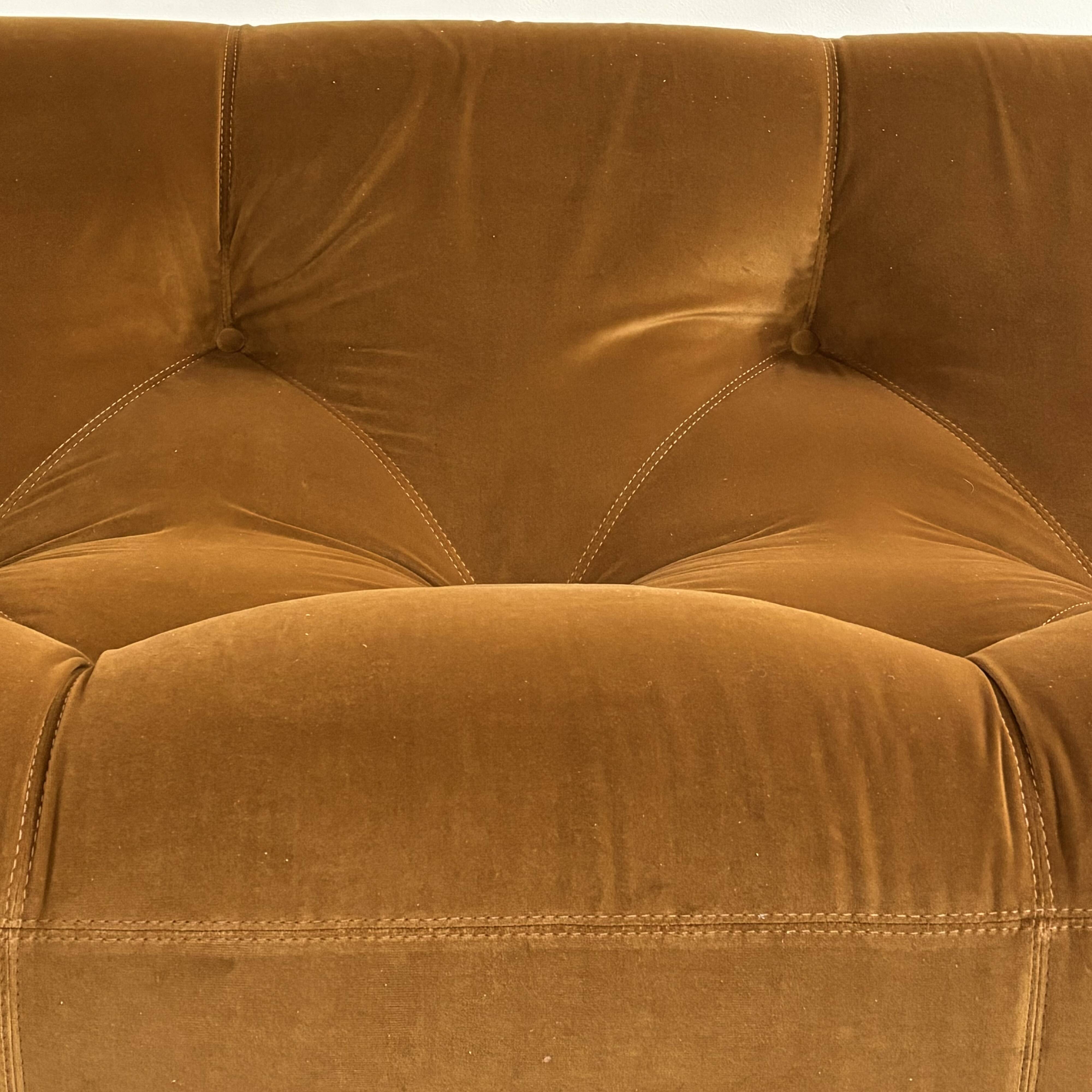 Kali 3 seater brown sofa