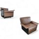 2 x Black shell & brown leather 620 chair programme lounge chair by Dieter Rams for Vitsoe, 1980s, top condition