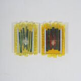 Ensemble d'appliques danoises Veega 1420 (jaune) par Claus Bolby pour Cebo, 1960