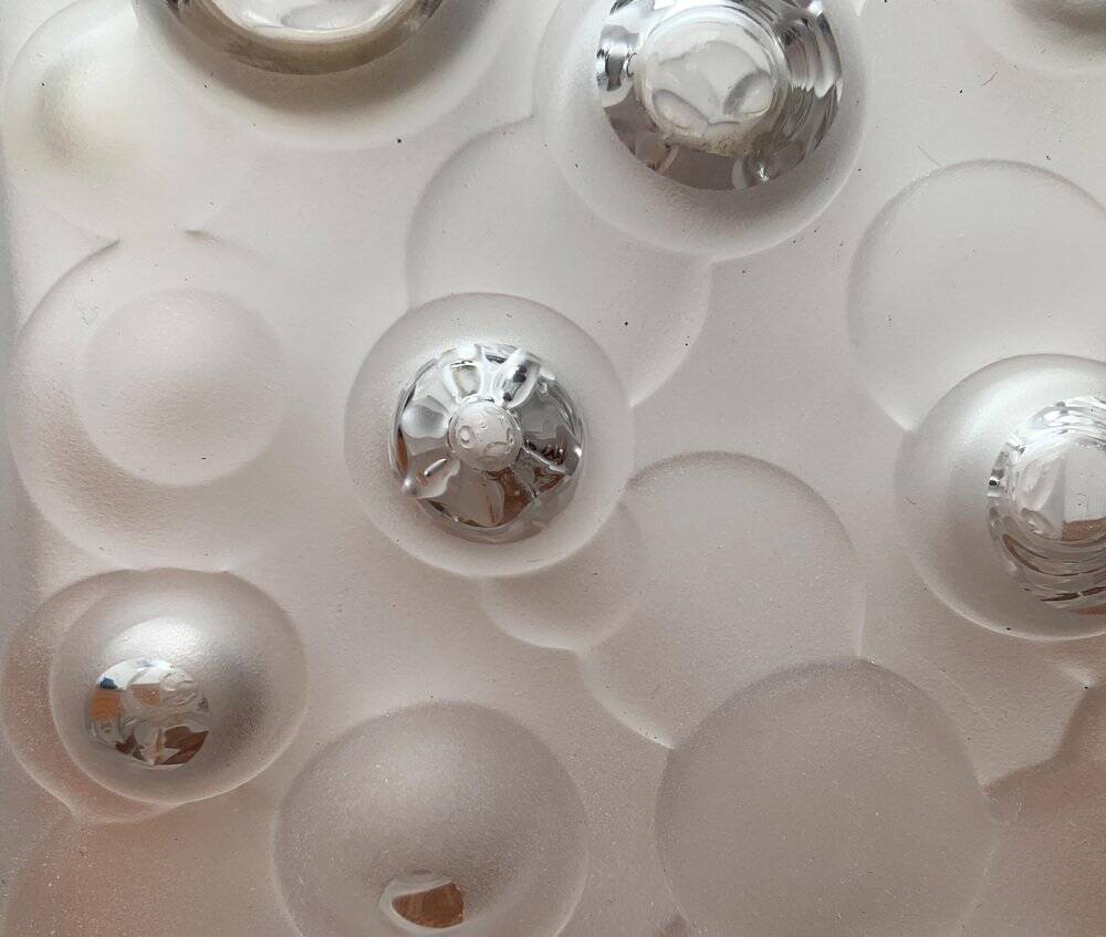 Mid-century German space age bubble glass vase by Gral, 1960s.