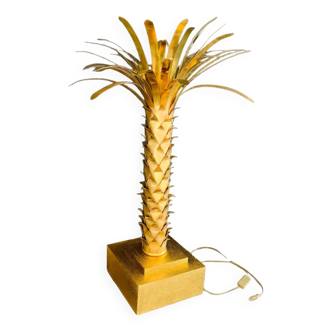 Brass palm lamp