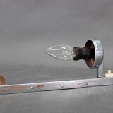 Czechoslovak Bauhaus Art Deco chrome tubular wall light, 1930s