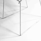 Ensemble de 7 chaises Bertoia noires et blanches pour Knoll International, années 1970