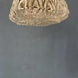 Vintage 30s flush mount glass ceiling lamp