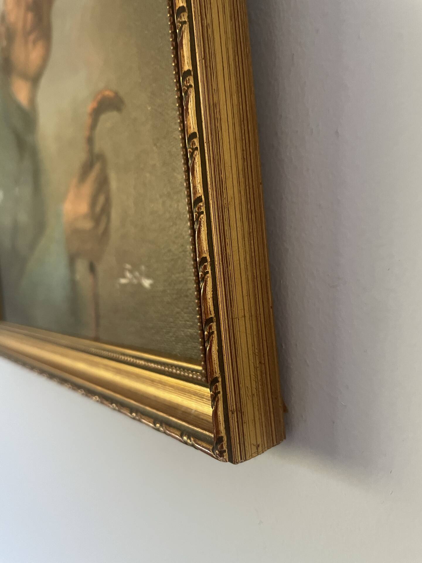 Portrait huile sur bois