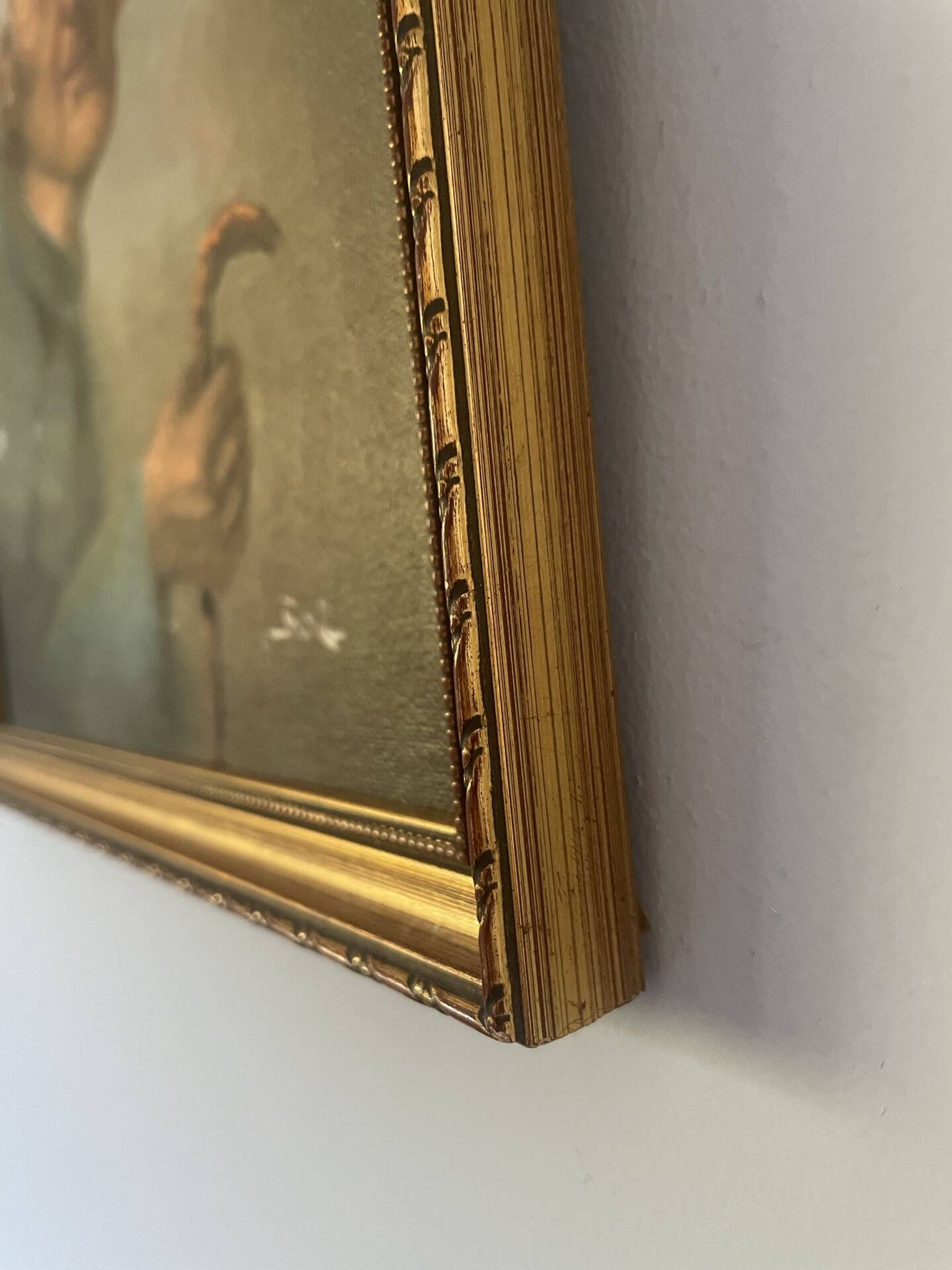 Portrait huile sur bois