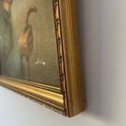 Portrait huile sur bois