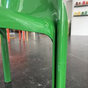 Green "Selene" chair by Vico Magistretti / Artemide