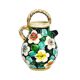 Watering can vase floral decoration hand painted