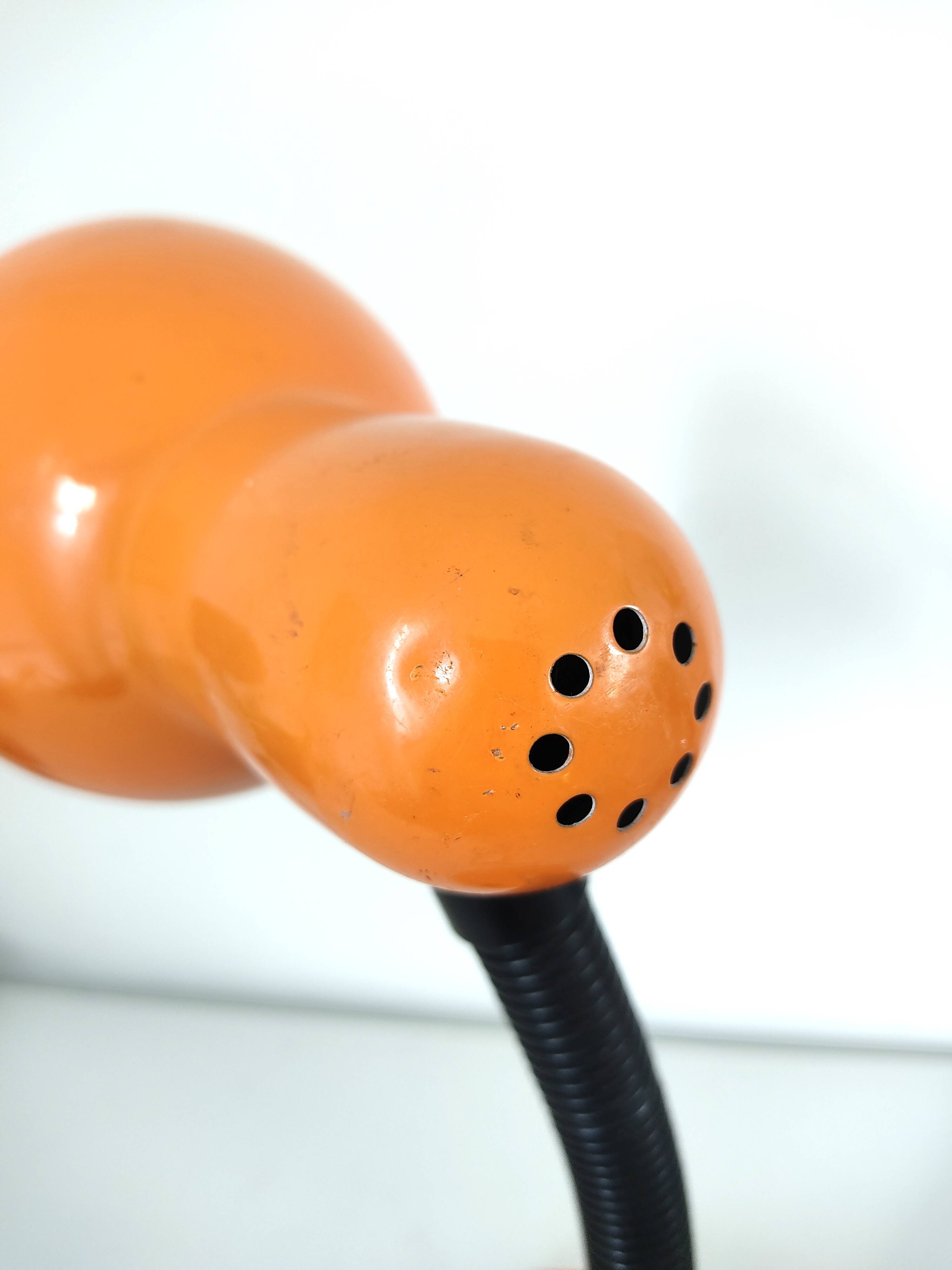 Vintage orange desk lamp