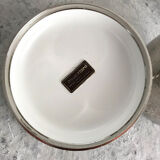 Vintage silver ice bucket apple