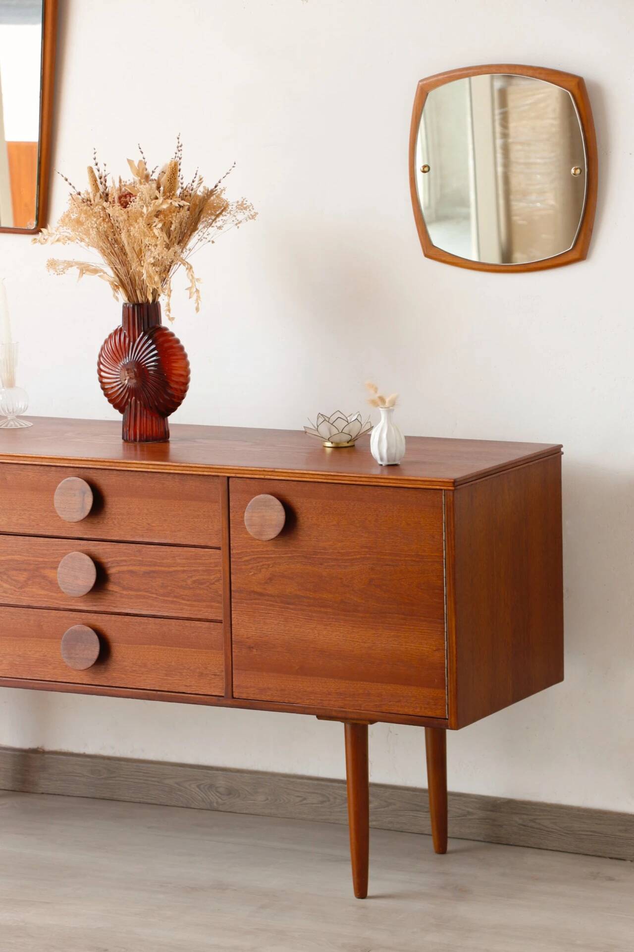 Petite enfilade scandinave sapelli – Design anglais années 60